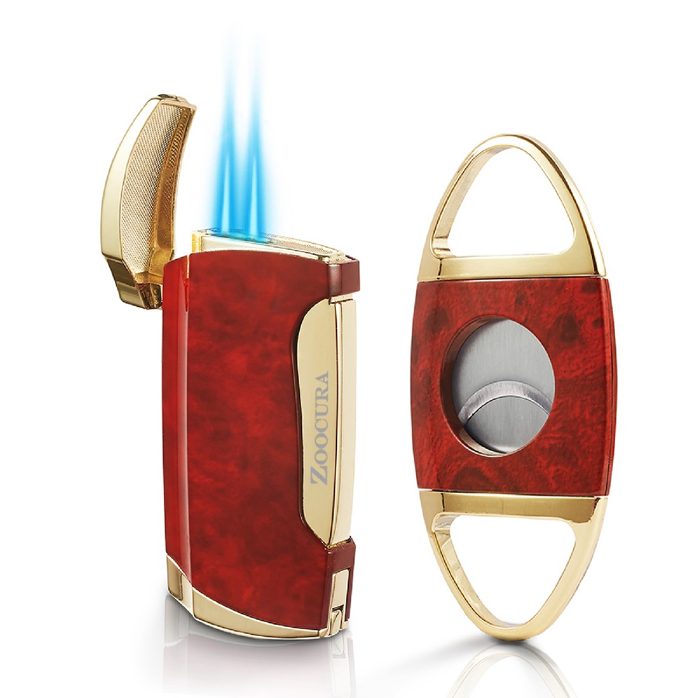 Zoocura Double Jet Flame Torch Lighter and Cutter Set